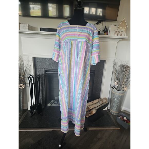 Casual Nights Nightgown Womens XL Front Zip Light Weight Pockets - Picture 1 of 7
